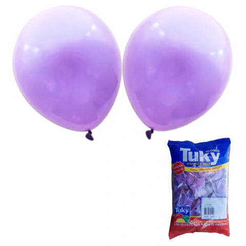Globos Tuky 9″ Estandar Violeta x25u