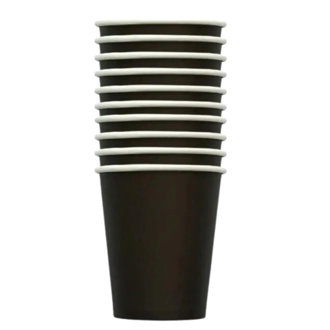 Vaso Polipapel Negro 240cc X 8U