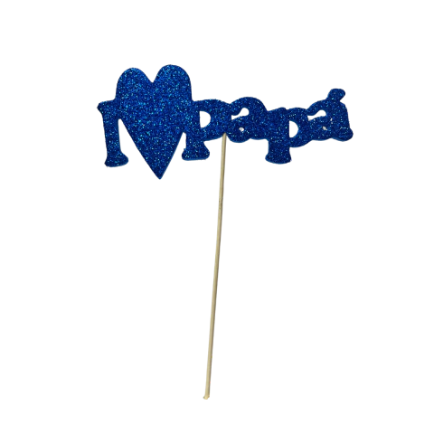 Torta pinche «I love papá» Azul