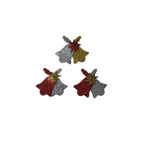 Adorno Navidad Campanitas x3 Decoracion