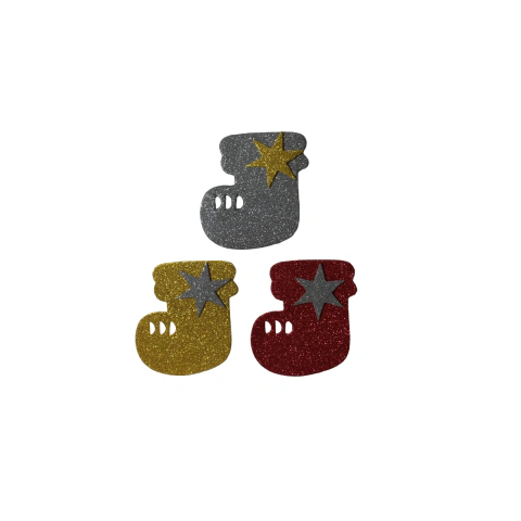 Adorno Navidad Botas x3 Decoracion