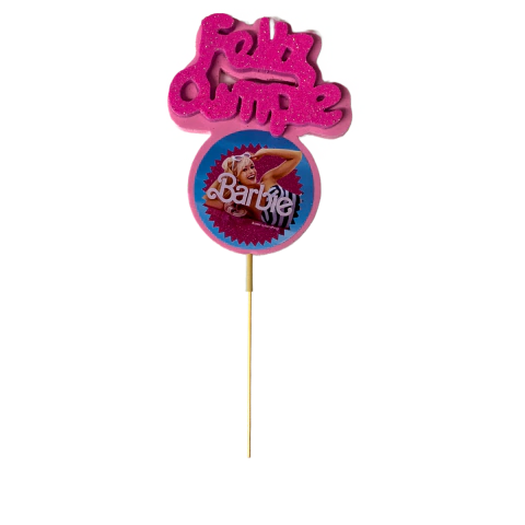 Pinche de torta de Barbie x1u.