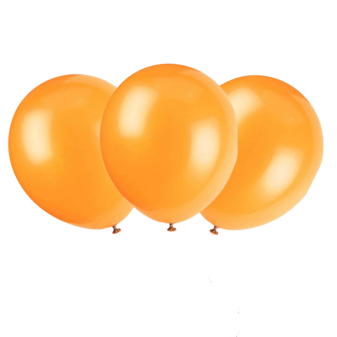 Globo Tuky Perlado 9″ Naranja x50u