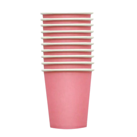 Vaso Polipapel Rosa 240cc X 8U