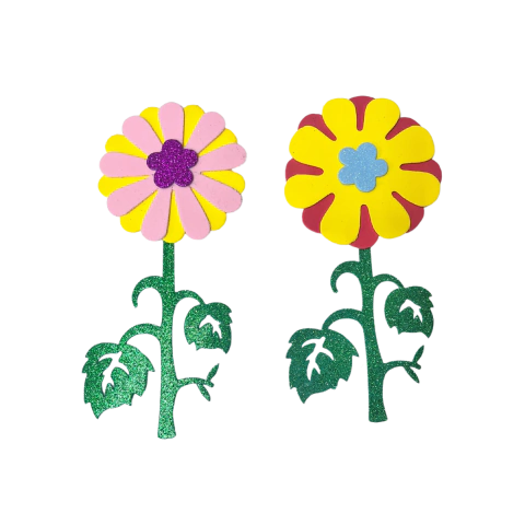 Pack de 2 Flores Medianas con Tallo