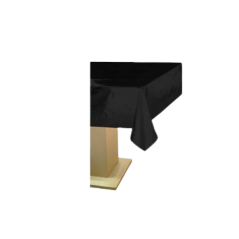 Mantel Metalizado Negro Grande 137cm x 274cm