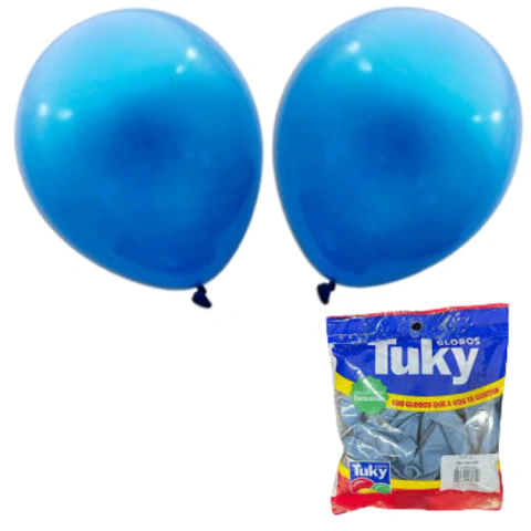 Globo Tuky 9″ Estandar Azul x25u
