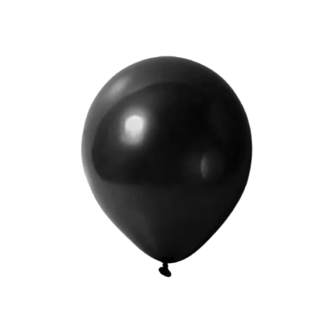 Globo Standard 12″ Negro x25u