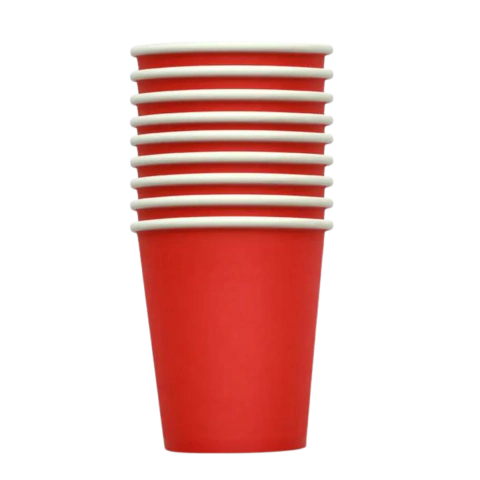 Vaso Polipapel Rojo 240cc X 8U