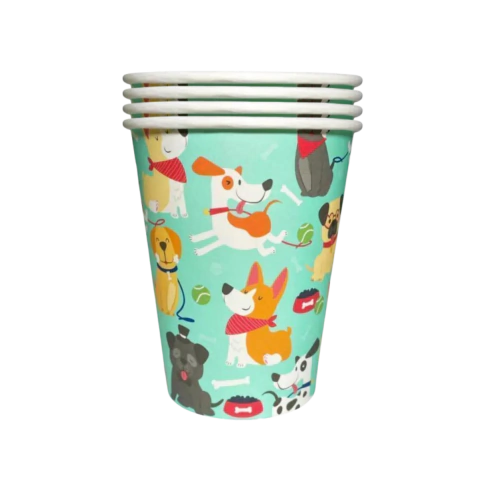 Vaso Polipapel Perros 240cc x6u