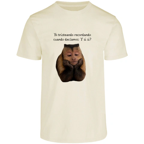 Playera Mono nostálgico - Cuello Redondo Hombre