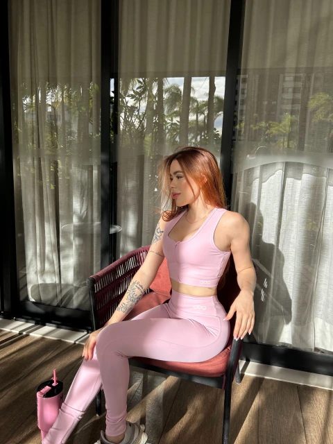 Conjunto Isis Rosa