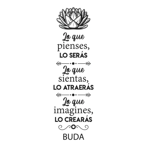 Vinilo Zen Frase Buda