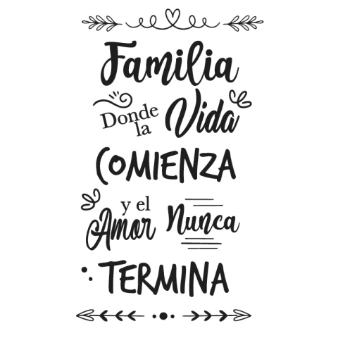 Vinilo Hogar Familia