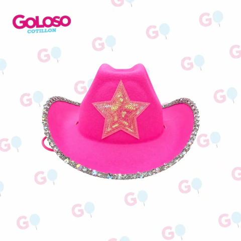 Gorro cowboy lentejuelas / tornasol