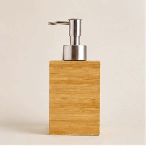 Dispensador de jabón IKEA de bambú - Preloved