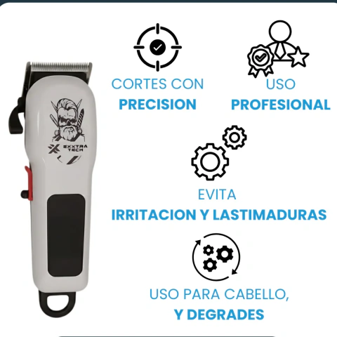 Cortapelo Barba Inalámbrica 4 Peines BO