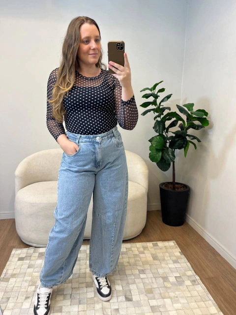 Wide Leg Balom Marmorizada
