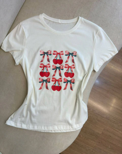 T-shirt Estampa Cherry