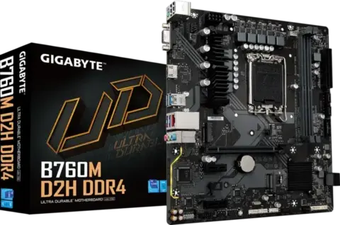Placa Mãe LGA 1700 B760 Gigabyte B760M D2H DDR4 Micro-ATX