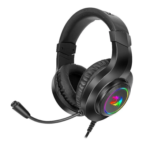 Headset Gamer Redragon Hylas H260-RGB 50mm, Preto