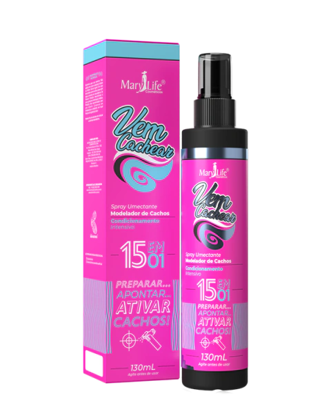 SPRAY MODELADOR DE CACHOS 15 EM 1- VEM CACHEAR