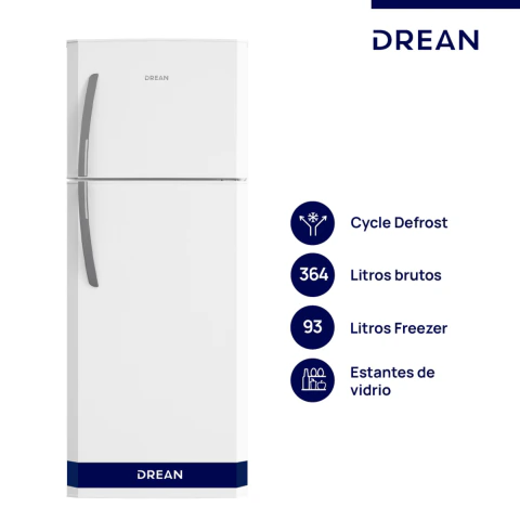 Heladera Drean C/ Freezer Ciclica HDR370F50B