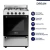 Cocina Drean Multigas Acero Inox. CD5602AI0