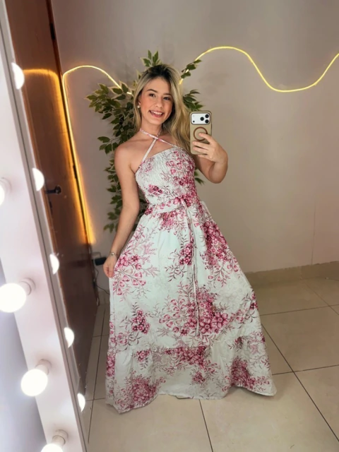 Vestido Longo Floral