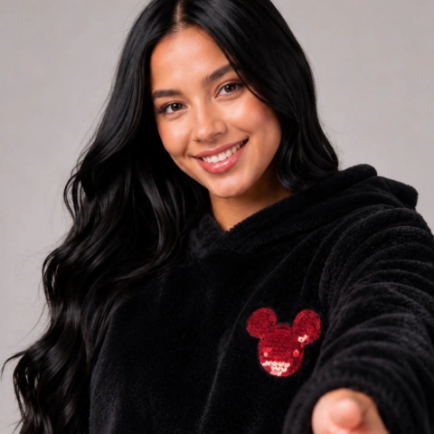 Conjunto Mickey Preto Brilhoso
