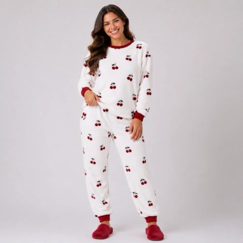 Conjunto Adulto Fleece peluciado premium