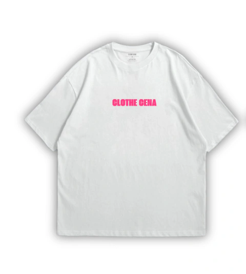 Camiseta Just Clothe Cena - Off-White/Rosa