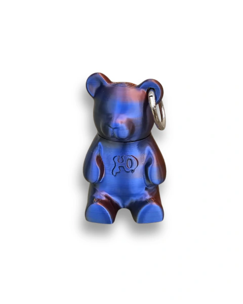 Charm Bad Bear | Gold Copper Blue