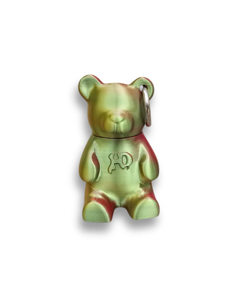 Charm Bad Bear | Gold Green Fucsia