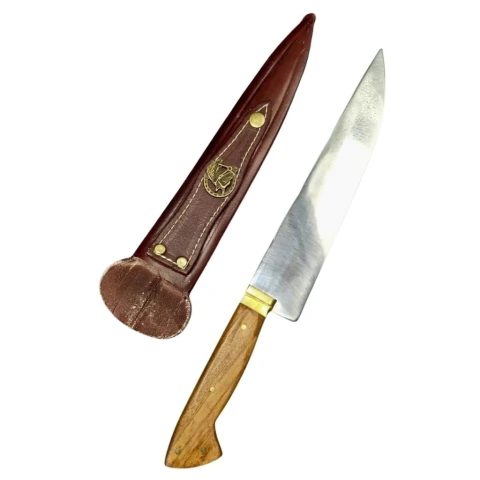 Faca Churrasco 10” Rincão Inox 420C Cabo em Madeira Nobre
