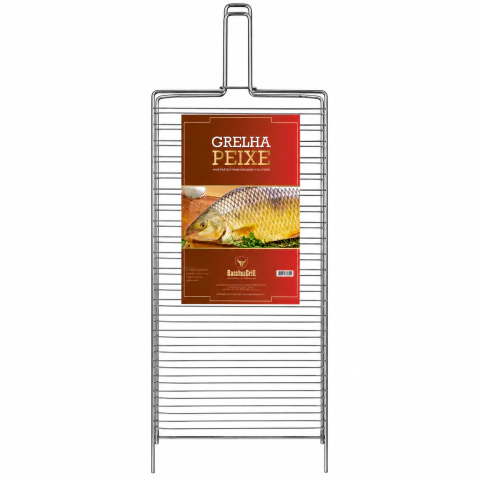Grelha para Peixe 19,5 × 39,5 cm Gaúcho Grill