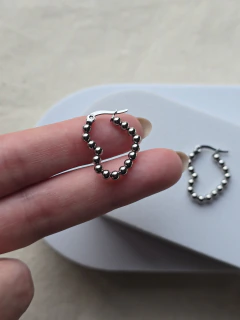 Argollas Corazón Bolitas - comprar online