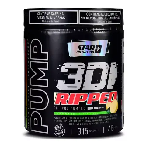 Pre Entreno Pump 3d Ripped 315g - Star Nutrition