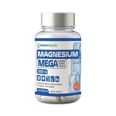 InnovaNaturals Magnesio Mega 3 en 1 60 caps