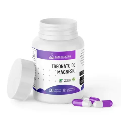 Labs Nutrition Treonato de Magnesio 60 caps veg 30 serv.