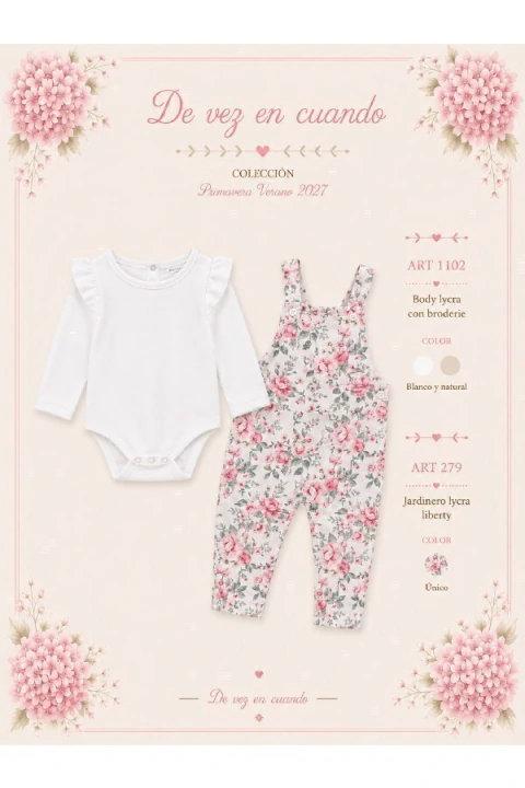 Body lycra con broderie
