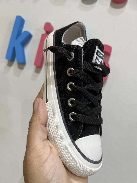 Tênis All Star Preto camurça