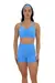 CONJUNTO SHORT AZUL E TOP STRAPS COSTAS - comprar online