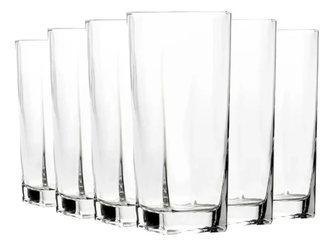 Copo Vidro Cristal Copo Vidro Quadrado Grosso Copo Vidro Transparente