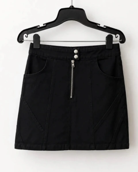 DE LA OSTIA — Mini Skirt Negra