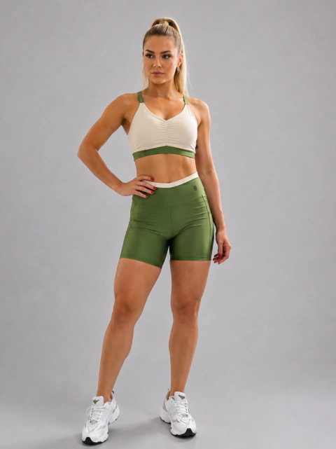 CONJUNTO ELEMENT | BERMUDA + TOP | MUSGO & AREIA