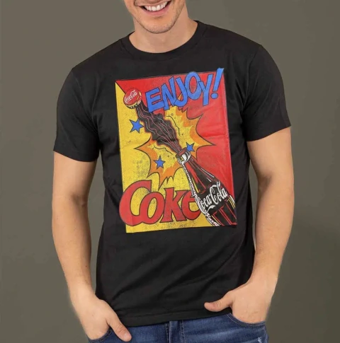 Remera Coca-Cola Enjoy Coke Negra