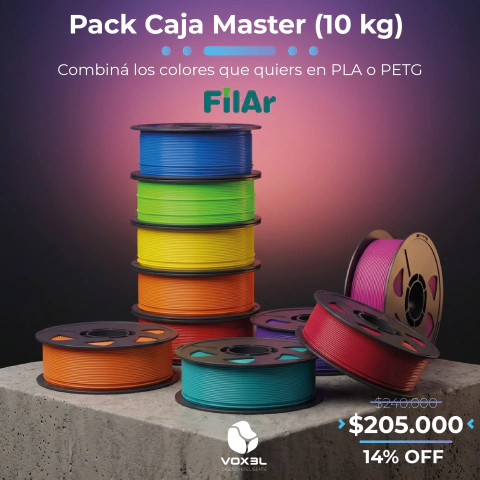 Caja Master Mayorista (10 kg PLA o PETG)