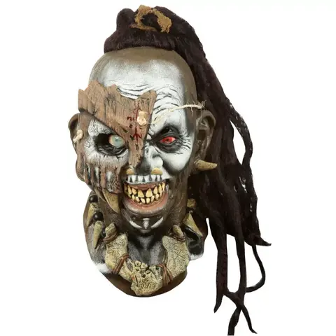 Máscara de Látex Voodoo Houngan: Sacerdote Vudú