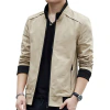 Imagem do Jaqueta masculina casual corta-vento de algodão leve